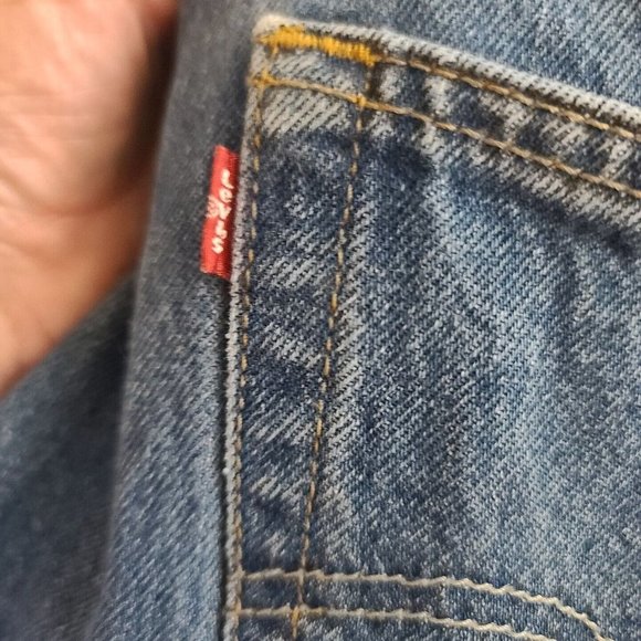 Levi's 501 Men's Original Fit Jeans Size 40x32 Blue 100% Cotton Button Fly - Picture 12 of 12